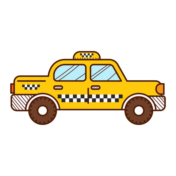 Taxi taxi elszigetelt — Stock Vector
