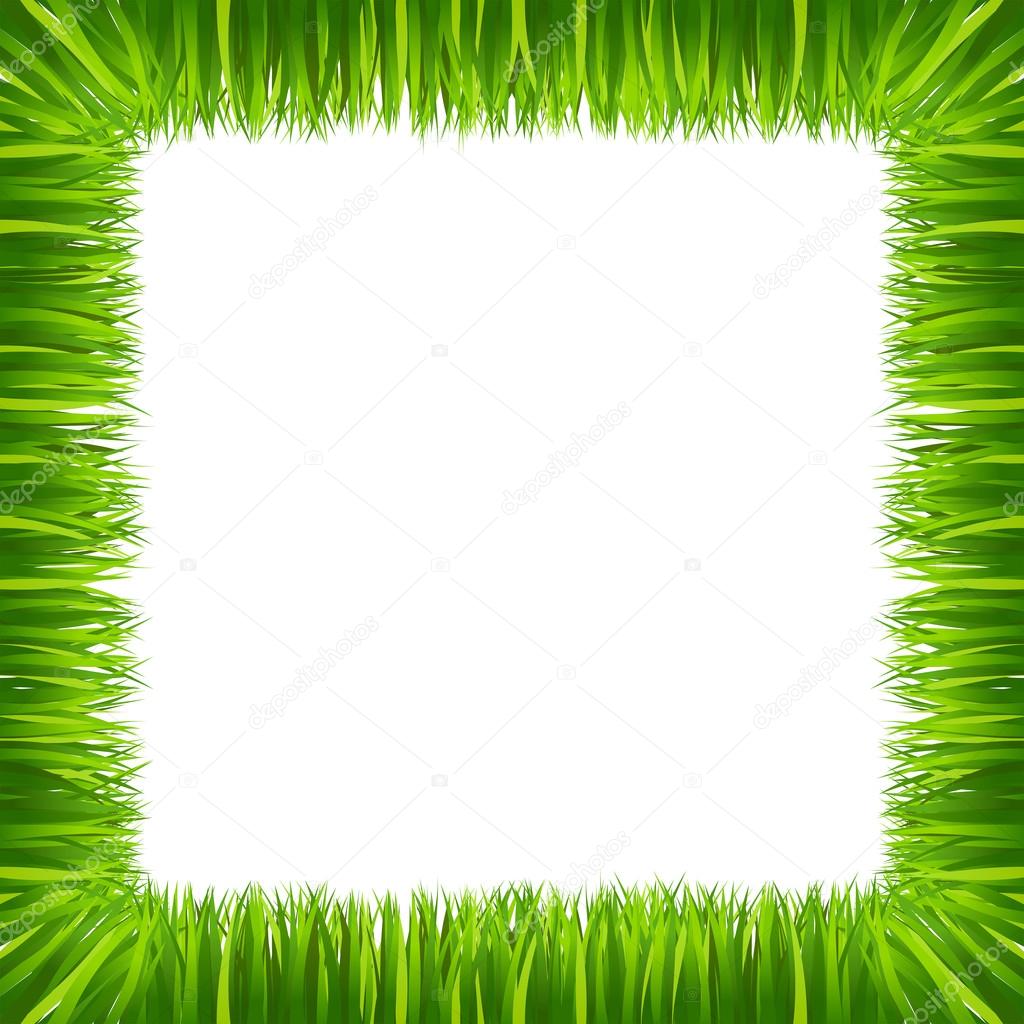 Download Border frame green grass isolated — Stock Vector © sonia ...
