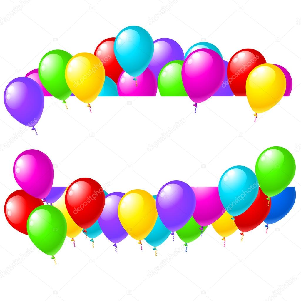 Banner Sign With Party Balloons Stock Vector By ©soniaeps 109792524