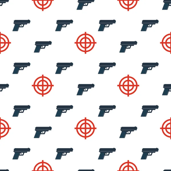 Patrón de armas y objetivos — Vector de stock