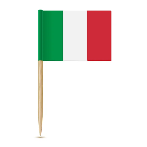 Bandeira da Itália no palito —  Vetores de Stock