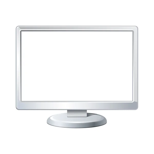 Monitor met leeg scherm — Stockvector