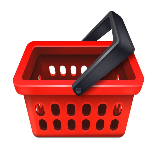 Red shopping basket — Stock Vector