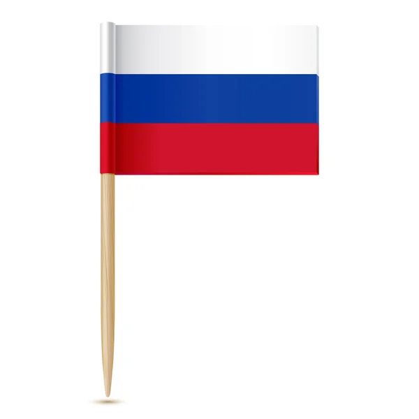 Dentifrice drapeau russe — Image vectorielle