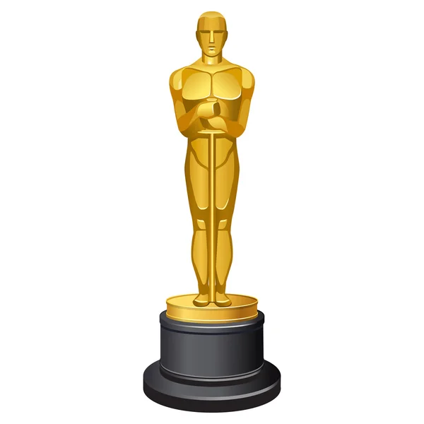 famous Oscar statue Stock Vector