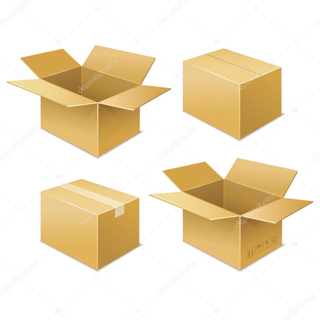 cardboard Boxes set