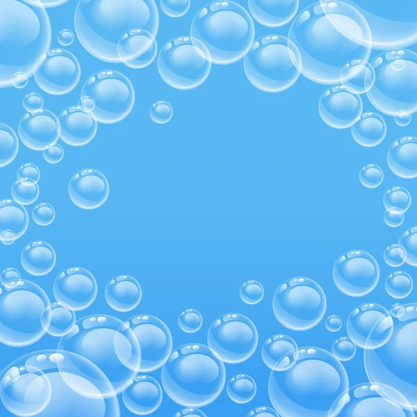şeffaf bir bubbles arka plan