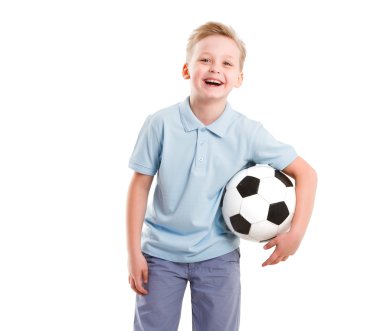 Mutlu spor çocuk izole