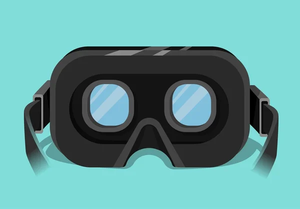 Hoofd gemonteerde display, VR headset — Stockvector