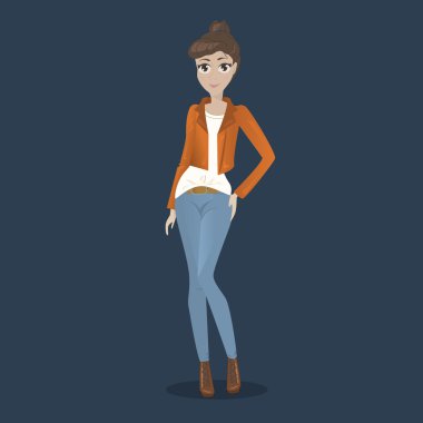 Güzellik kız karakter tasarımı