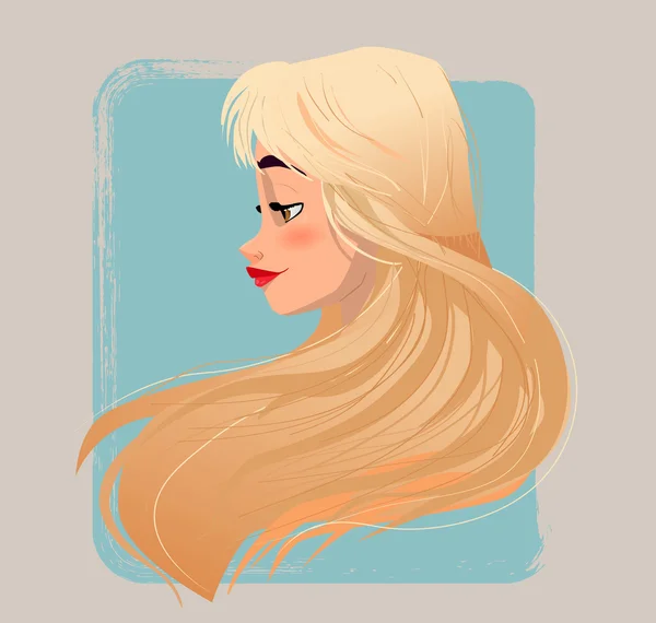 Chica de belleza — Vector de stock