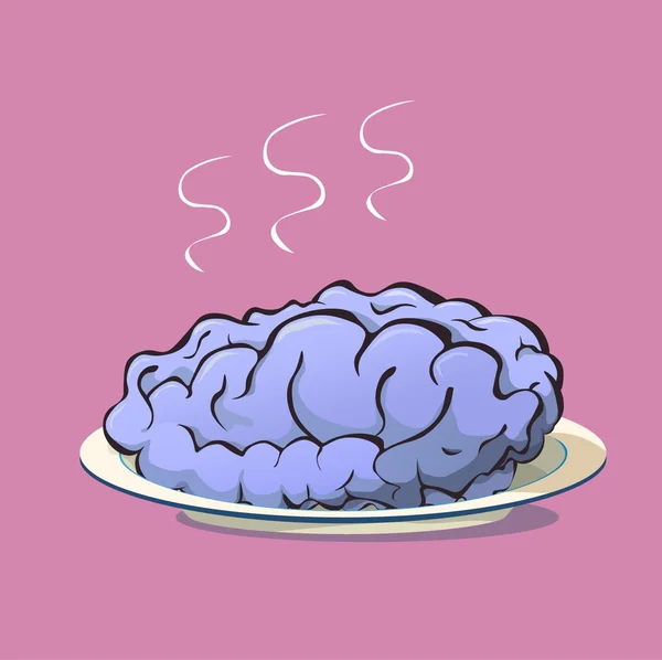 접시에 두뇌를 녹여 — 스톡 사진