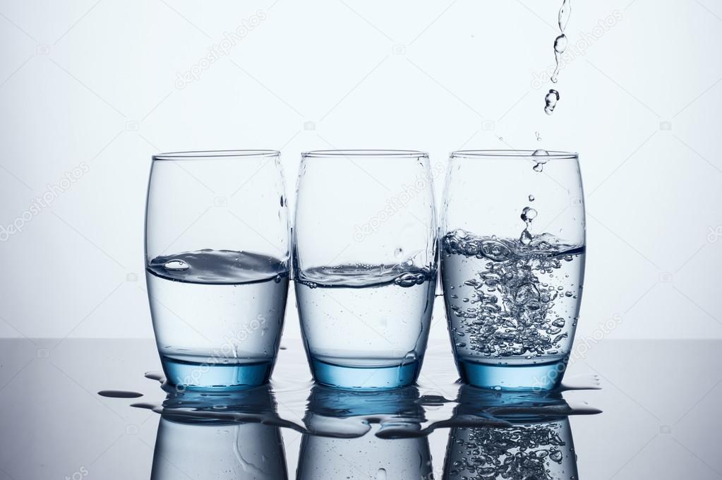 Three Water Glasses