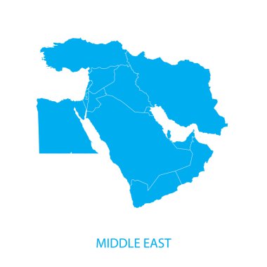 Middle East Map clipart