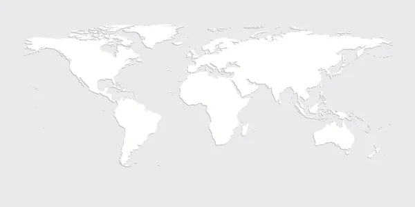 Mapa mundial — Vector de stock