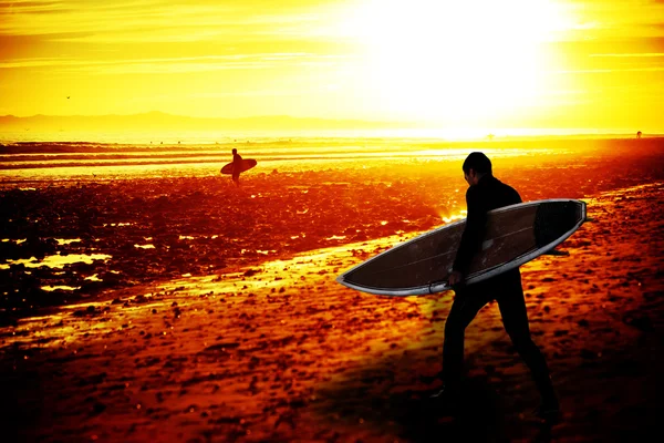 Sunset surfer — Stockfoto