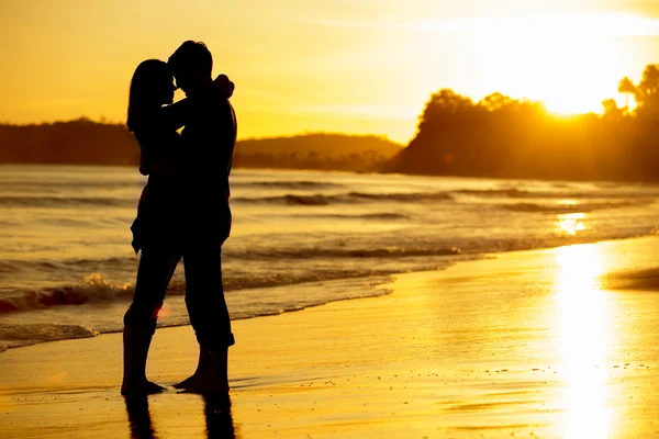 Silhouette couple — Stock Photo, Image