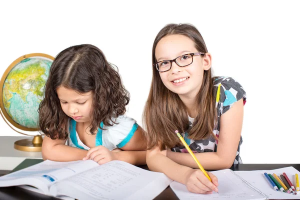 Little girls homework — Stock Photo, Image