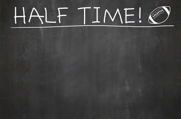 Football half time chalkboard — Stock Photo, Image