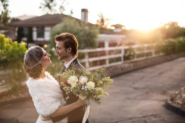 Zimní svatba — Stock fotografie