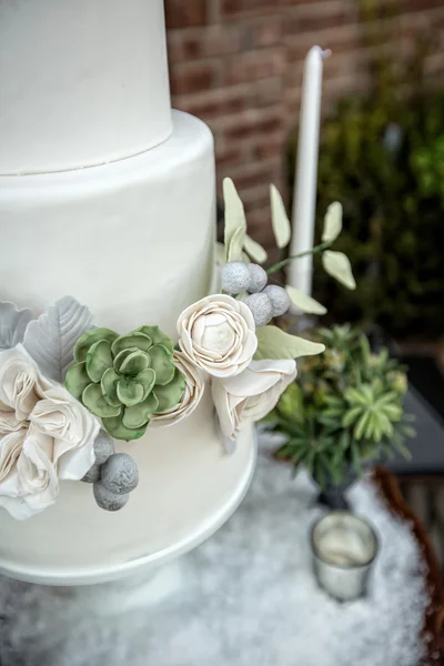 Elegante torta nuziale — Foto Stock