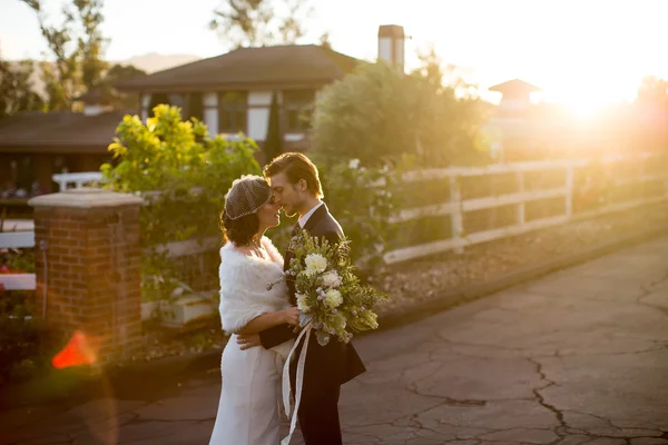 Mariage d'hiver extérieur — Photo