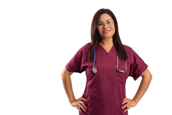 Жінка лікар медсестра — стокове фото