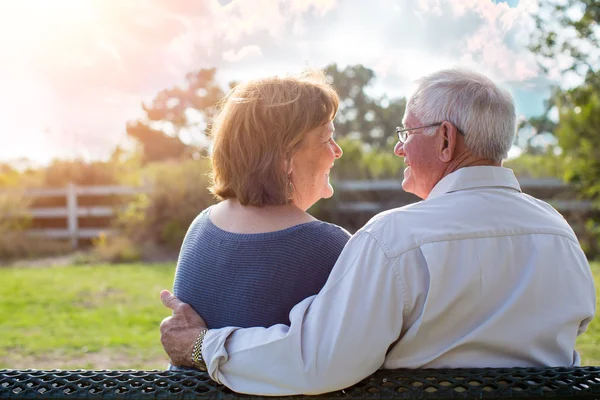 Äldre äldre par — Stockfoto