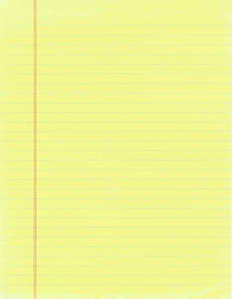 Yellow lined paper — Stock Photo, Image