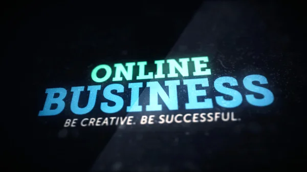 Креативная концепция онлайн-бизнеса — стоковое фото