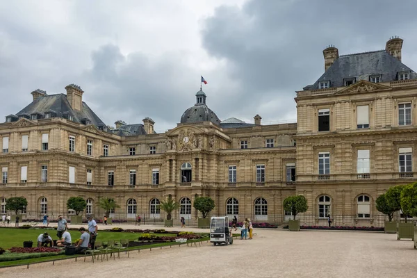 París Francia Agosto 2019 Palacio Parque Luxemburgo París Jardín Luxembourg —  Fotos de Stock