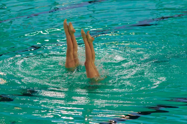 Ausstellung Synchronschwimmen — Stockfoto