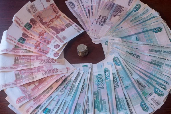 Пачка русских денег — стоковое фото