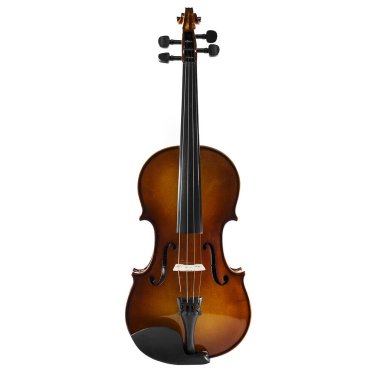 Beyaz arkaplanda keman izole