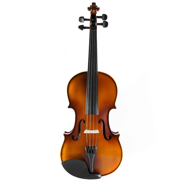 Beyaz arkaplanda keman izole