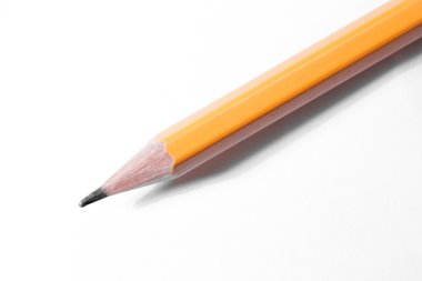 Beyaz arka plan üzerinde basit bir kalem