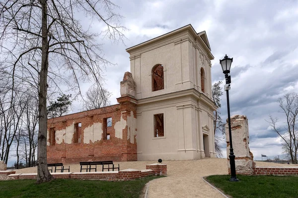 Rovine Della Chiesa Calvinista Piaski Polonia Chiesa Costruita Negli Anni Fotografia Stock