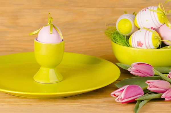 Easter table decoration — Stock Photo, Image