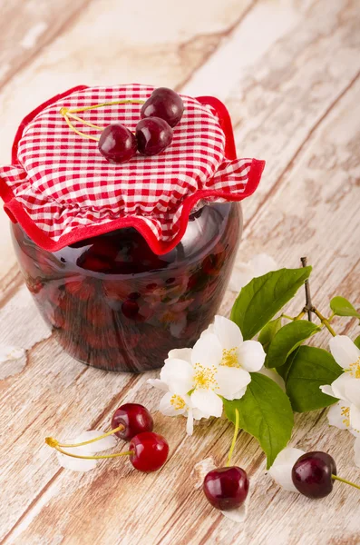 Cherry stewed fruit — Stock Photo, Image