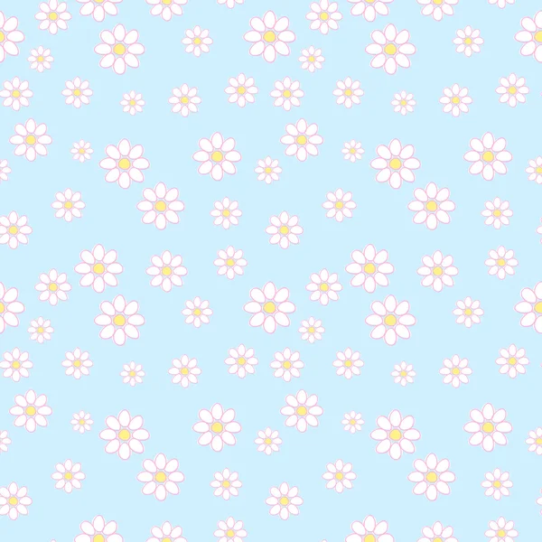 Modèle de fleur sans couture — Image vectorielle