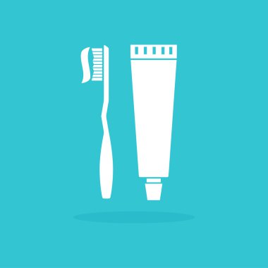 Diş fırçası ve diş macunu. 