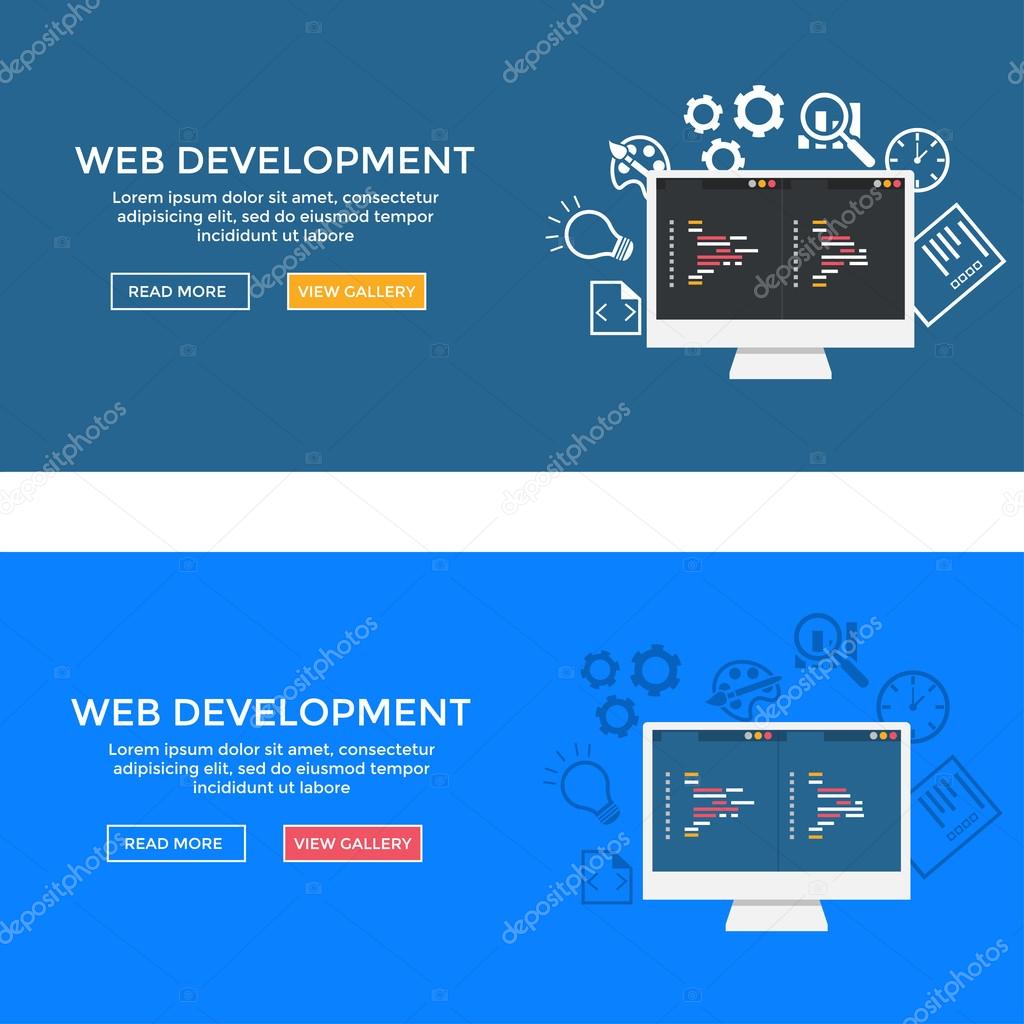 Web development illustration
