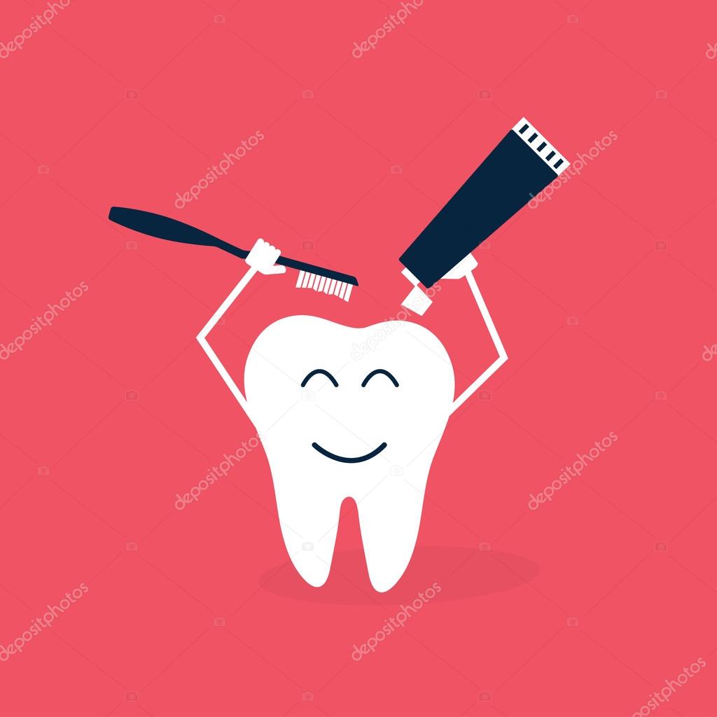 Teeth care and hygiene cartoon Stock Vector Image by ©Yura94loudking  #104188770