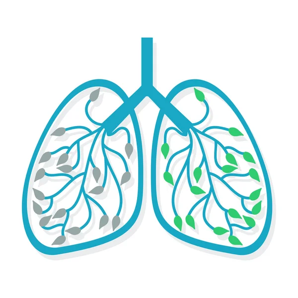 Icona polmonare umana Vettoriale Stock