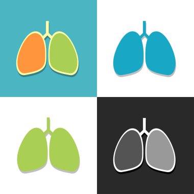 İnsan akciğer simgeler