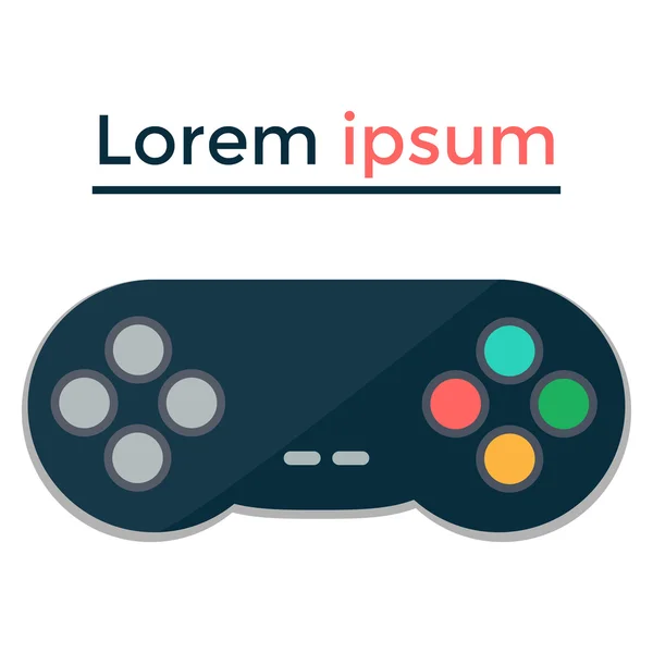 Gamepad-ikonen i en platt Design — Stock vektor