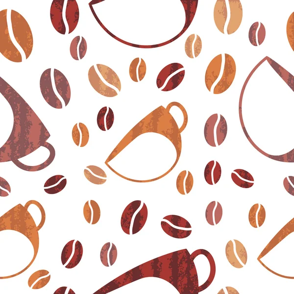 Coffee beans seamless texture Royalty Free Stock Vectors