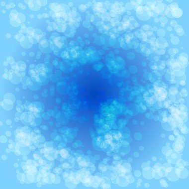 Hafif mavi yuvarlak kabarcıklar