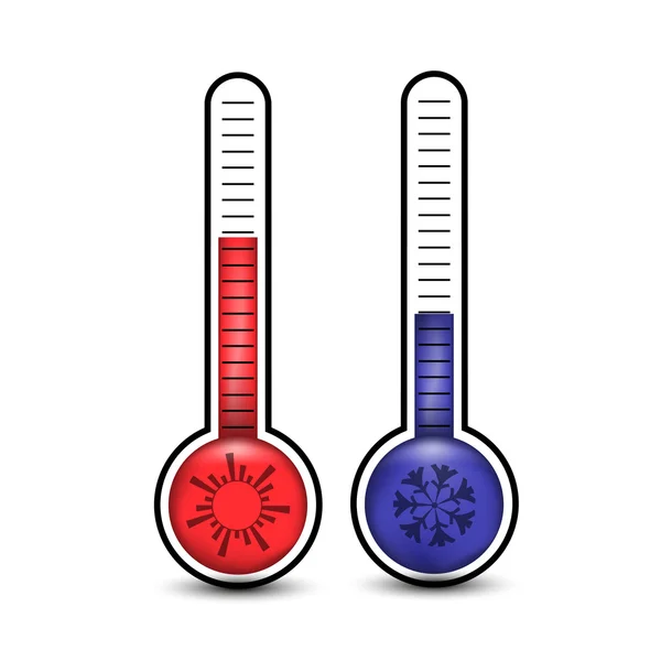 Thermometer pictogram vector — Stockvector