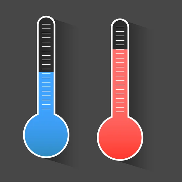 Isolerade termometrar — Stock vektor
